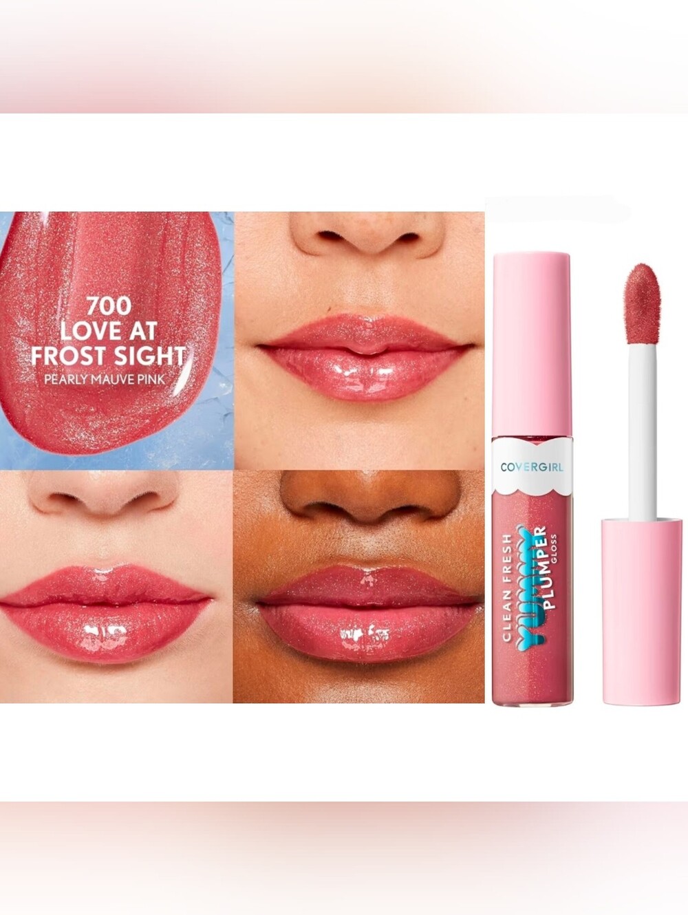CoverGirl Yummy Plumper Gloss in 700 Love At Frost Sight 0.33fl oz BNIB